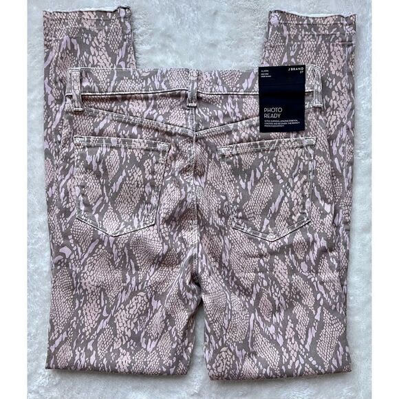 NWT J Brand Alana High Rise Crop Raw Hem Skinny Jean in Adder Pink - Picture 15 of 16